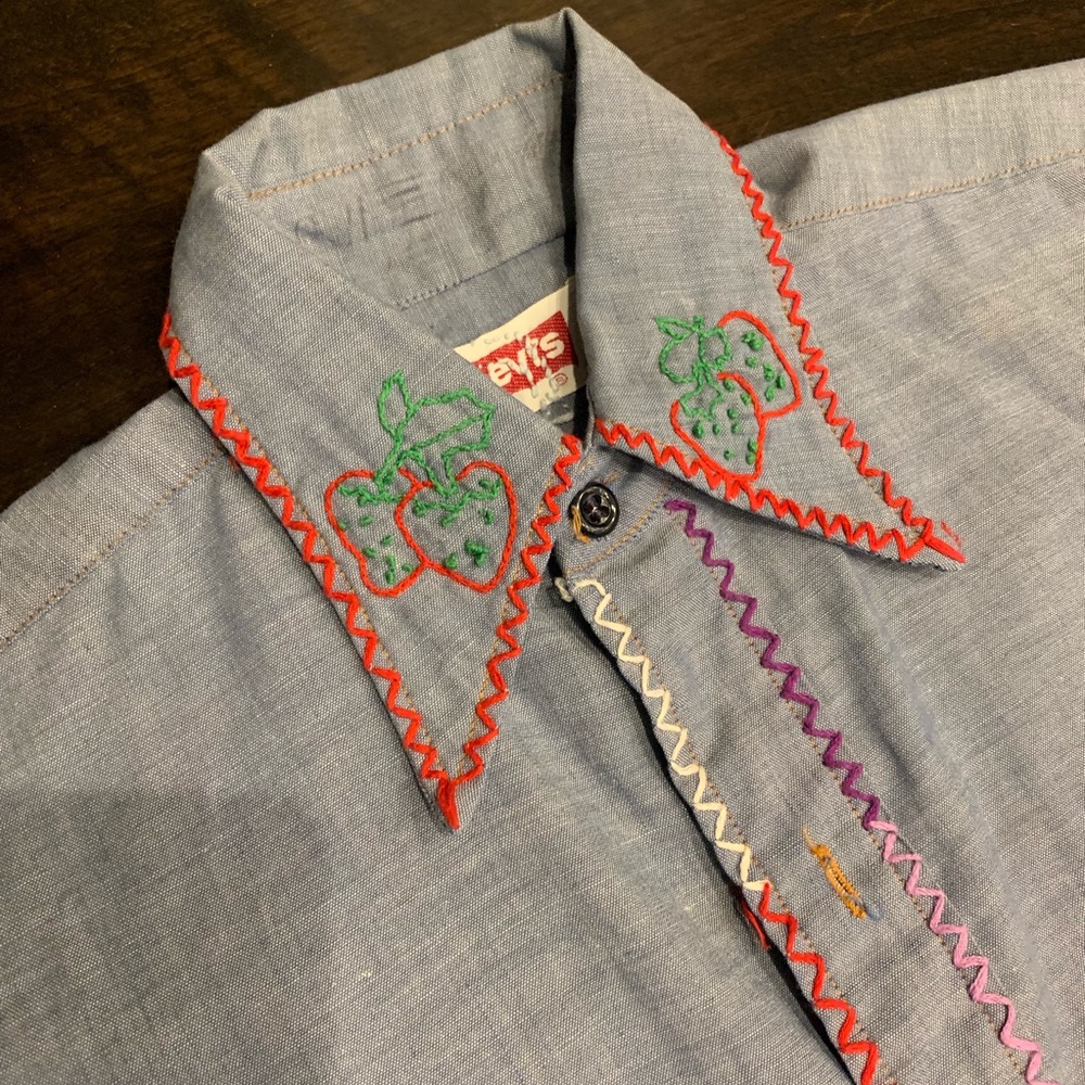 Vintage Orange Tab Levi’s Custom Button Down - Picture 5 of 8